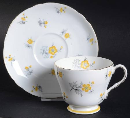 Charm Footed Cup & Saucer Set
