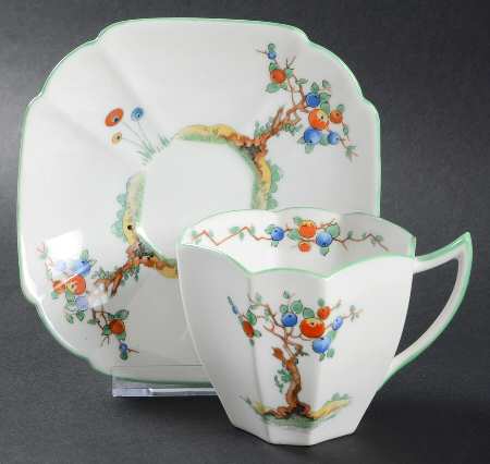 Crabtree Flat Cup & Saucer Set