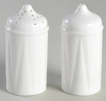 Dainty White (No Trim) Salt & Pepper Set