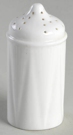 Dainty White (No Trim) Pepper Shaker