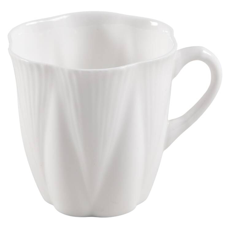 Dainty White (No Trim) Flat Demitasse Cup