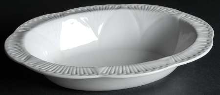 Dainty White (No Trim) 9" Oval Vegetable Bowl