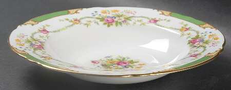 Dubarry Green Rim Soup Bowl