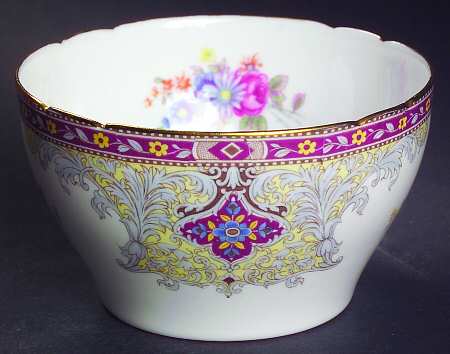 Georgian Red Open Sugar Bowl