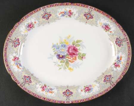 Georgian Red 12" Oval Serving Platter