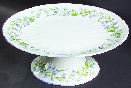 Harebell (Oleander) 8" Diameter Pedestal Cake Stand