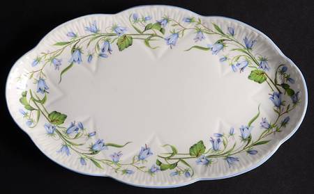 Harebell (Oleander) Tray for Mini Creamer & Open Sugar