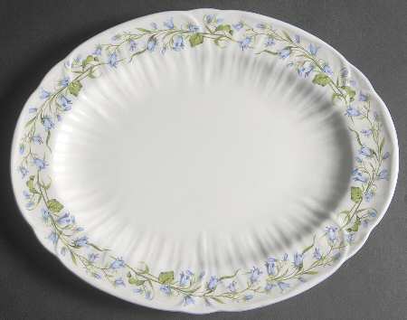 Harebell (Oleander) 12" Oval Serving Platter
