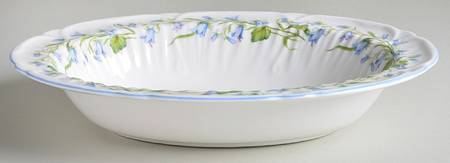 Harebell (Oleander) 10" Oval Vegetable Bowl