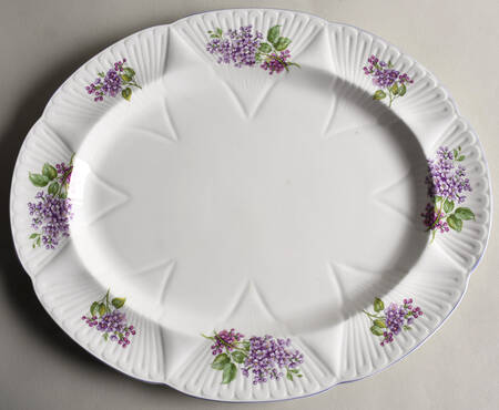 Lilac Time 14" Oval Serving Platter