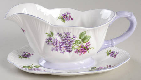 Lilac Time Gravy Boat & Underplate