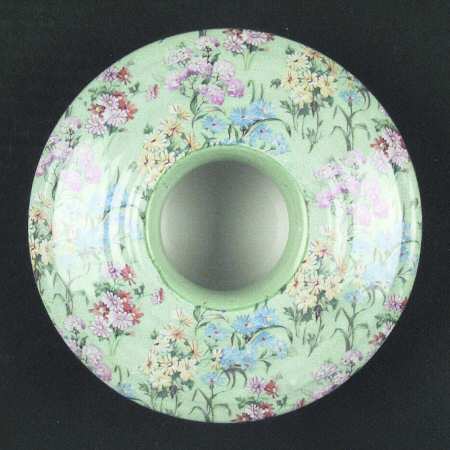 Melody (Henley&New Cambridge Shape, Green) Pillar Candleholder