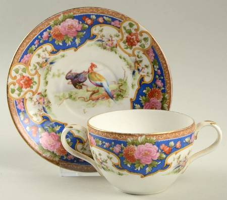Old Sevres Flat Bouillon Cup & Saucer