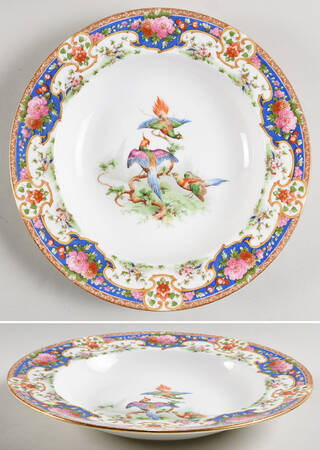Old Sevres Large Rim Soup Bowl