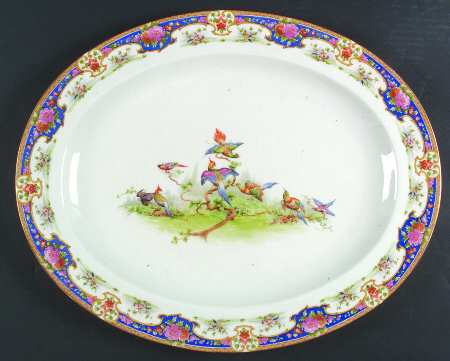 Old Sevres 18" Oval Serving Platter