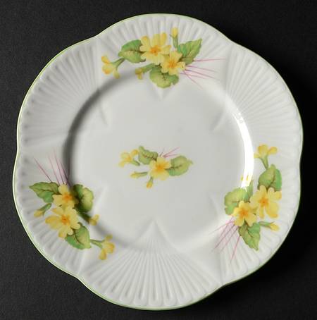 Primrose (Dainty Shape, Green Trim) Bread & Butter Plate