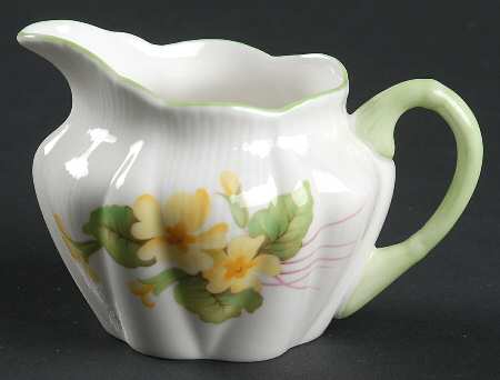 Primrose (Dainty Shape, Green Trim) Individual Creamer