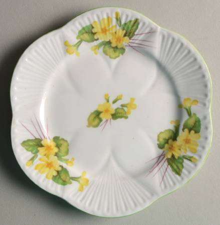 Primrose (Dainty Shape, Green Trim) Bread & Butter Plate