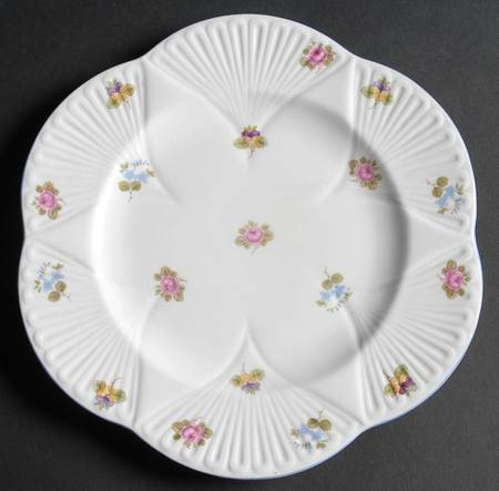 Rose, Pansy, Forget Me Not Luncheon Plate