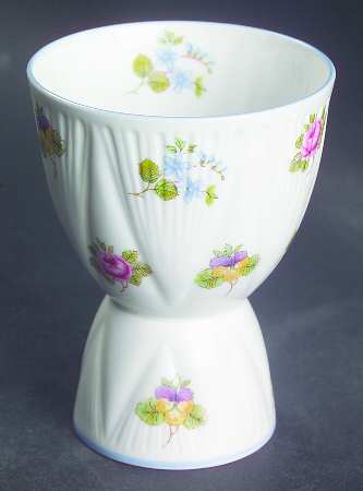 Rose, Pansy, Forget Me Not Double Egg Cup