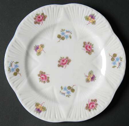 Rose, Pansy, Forget Me Not Bread & Butter Plate