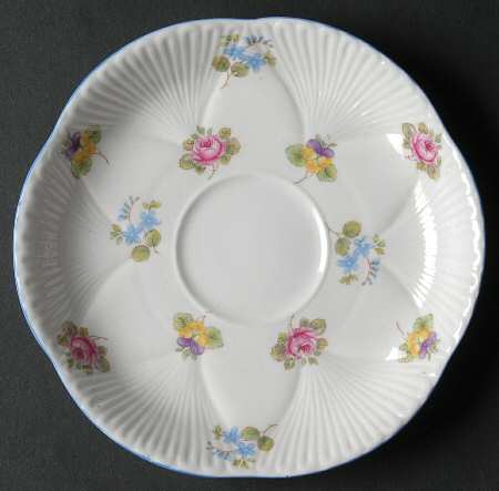 Rose, Pansy, Forget Me Not Saucer