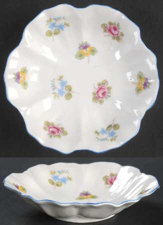 Rose, Pansy, Forget Me Not Nut Dish