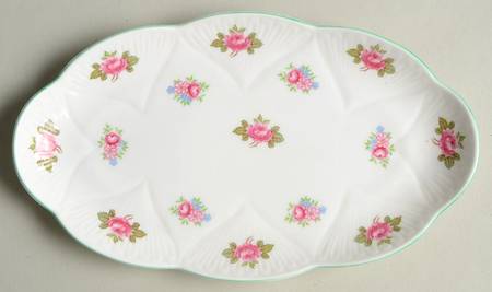 Rosebud (Dainty Shape) Tray for Individual Creamer & Sugar
