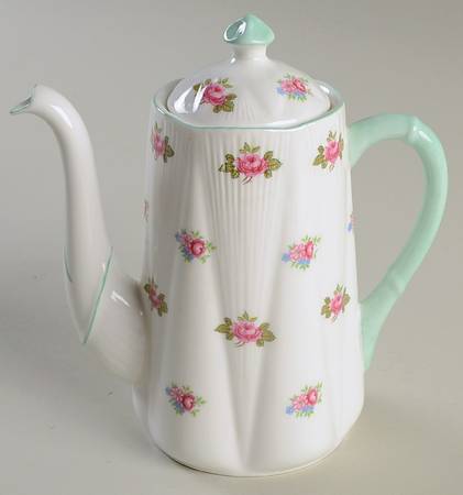 Rosebud (Dainty Shape) Individual Coffee Pot & Lid