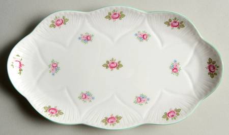 Rosebud (Dainty Shape) Tray for Mini Creamer & Open Sugar