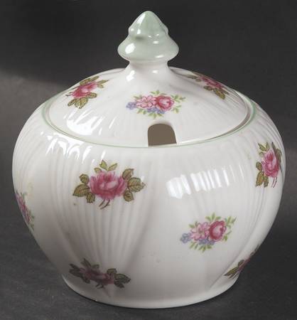 Rosebud (Dainty Shape) Mustard Jar & Lid