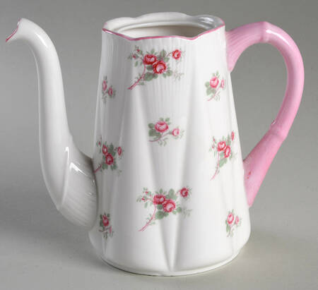 Bridal Rose (Dainty Shape) Mini Coffee Pot No Lid