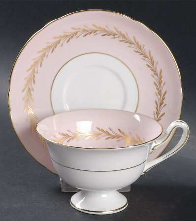 Rose Trousseau Footed Cup & Saucer Set