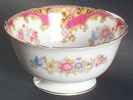 Sheraton Pink (13289, Scalloped) Open Sugar Bowl