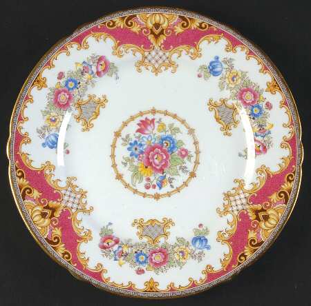 Sheraton Pink (13289, Scalloped) Dessert/Pie Plate