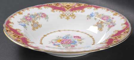 Sheraton Pink (13289, Scalloped) Rim Soup Bowl