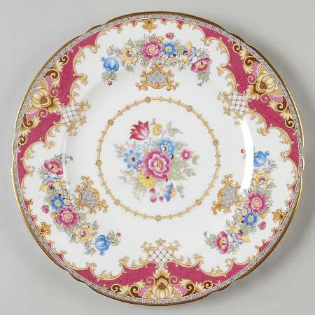 Sheraton Pink (13289, Scalloped) Luncheon Plate