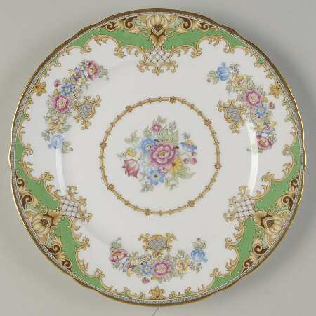 Sheraton Green (Scalloped) Salad Plate