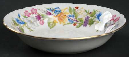 Spring Bouquet (Gainsborough, Scalloped) Fruit/Dessert (Sauce) Bowl