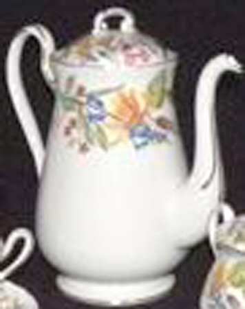 Spring Bouquet (Gainsborough, Scalloped) Coffee Pot & Lid