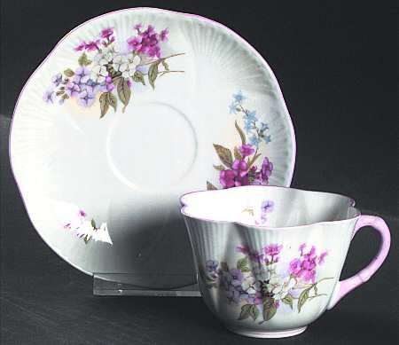 Stocks (Dainty Shape) Flat Cup & Saucer Set