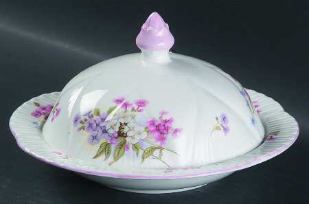 Stocks (Dainty Shape) Round Covered Butter