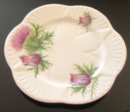 Thistle (Dainty, Pink, Pink Trim) Bread & Butter Plate