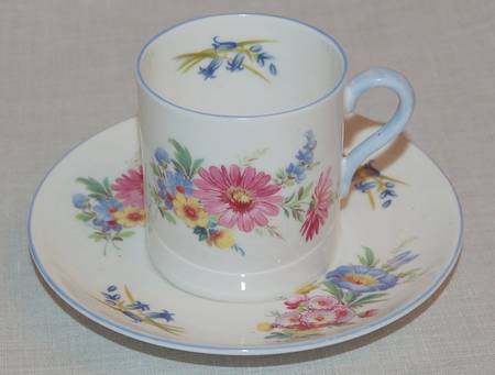 Wild Flowers (Gainsborough) Flat Demitasse Cup & Saucer Set