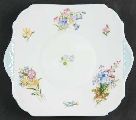Wild Flowers (Gainsborough) Square Handled Cake Plate