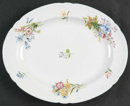 Wild Flowers (Gainsborough) 10" Oval Serving Platter