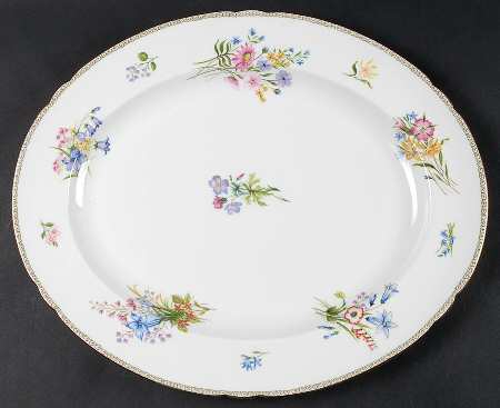Wild Flowers (Gainsborough) 14" Oval Serving Platter