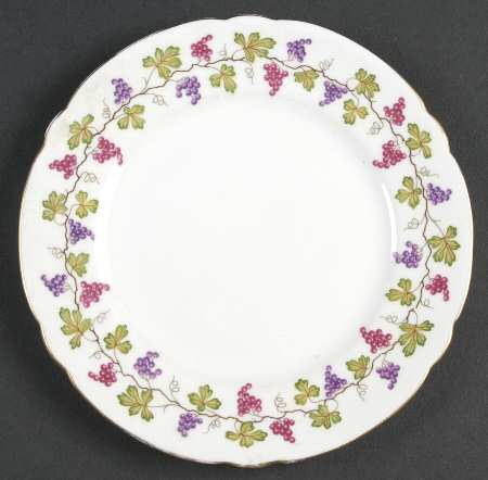 Wine Grape Bread & Butter Plate