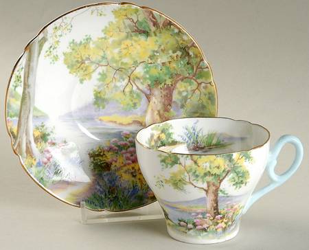 Woodland Flat Demitasse Cup & Saucer Set