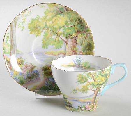 Woodland Flat Demitasse Cup & Saucer Set